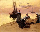 Breton Fisherwoman by Fernand Marie Eugene Legout-Gerard